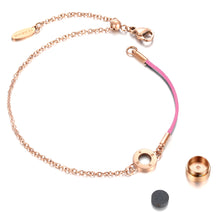 Load image into Gallery viewer, Aroma Rainbow Diamond Sweet Pink and Rose Gold Bracelet