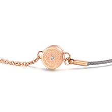 Load image into Gallery viewer, Aroma Rainbow Diamond Cool Grey and Rose Gold Bracelet