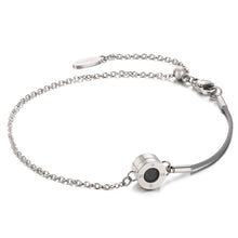 Load image into Gallery viewer, Aroma Rainbow Diamond Cool Grey and Silver Bracelet