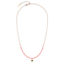 Load image into Gallery viewer, Aroma Rainbow Diamond Ruby Red and Rose Gold Necklace