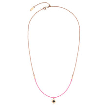 Load image into Gallery viewer, Aroma Rainbow Diamond Sweet Pink and Rose Gold Necklace