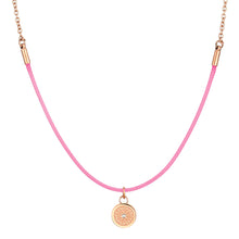 Load image into Gallery viewer, Aroma Rainbow Diamond Sweet Pink and Rose Gold Necklace