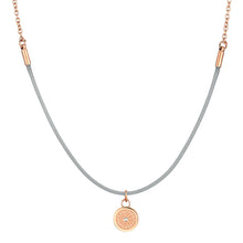 Load image into Gallery viewer, Aroma Rainbow Diamond Cool Grey and Rose Gold Necklace