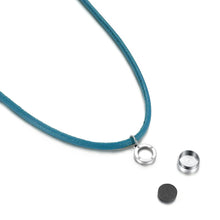 Load image into Gallery viewer, Aroma Magnetic Aqua Blue Stress Relief Necklace
