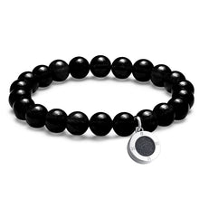 Load image into Gallery viewer, Aroma GEM Black Agate Bracelet | 8mm