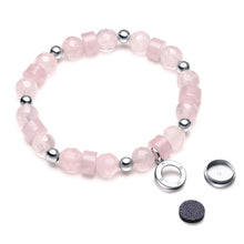 Load image into Gallery viewer, Aroma GEM Rose Quartz Bracelet | 8mm