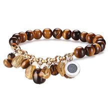 Load image into Gallery viewer, Aroma GEM Tigerite Bracelet with Charm | 8mm