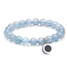 Load image into Gallery viewer, Aroma GEM Aquamarine Bracelet | 10mm