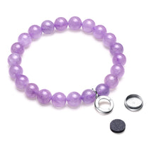Load image into Gallery viewer, Aroma GEM Lavender Amenthyst Bracelet | 10mm