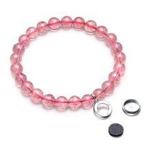 Load image into Gallery viewer, Aroma GEM Strawberry Quartz Bracelet | 8mm / 10mm