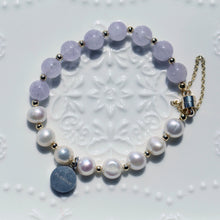 Load image into Gallery viewer, Aroma GEM Pearl x Lavender Amethyst Bracelet | 8mm