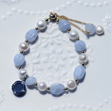 Load image into Gallery viewer, Aroma GEM Pearl x Purple Agate Bracelet | 8mm