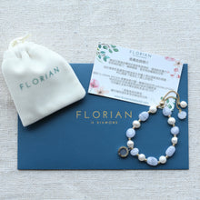 Load image into Gallery viewer, Aroma GEM Pearl x Purple Agate Bracelet | 8mm