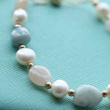 Load image into Gallery viewer, Aroma GEM Pearl x Morganite Bracelet | 8mm