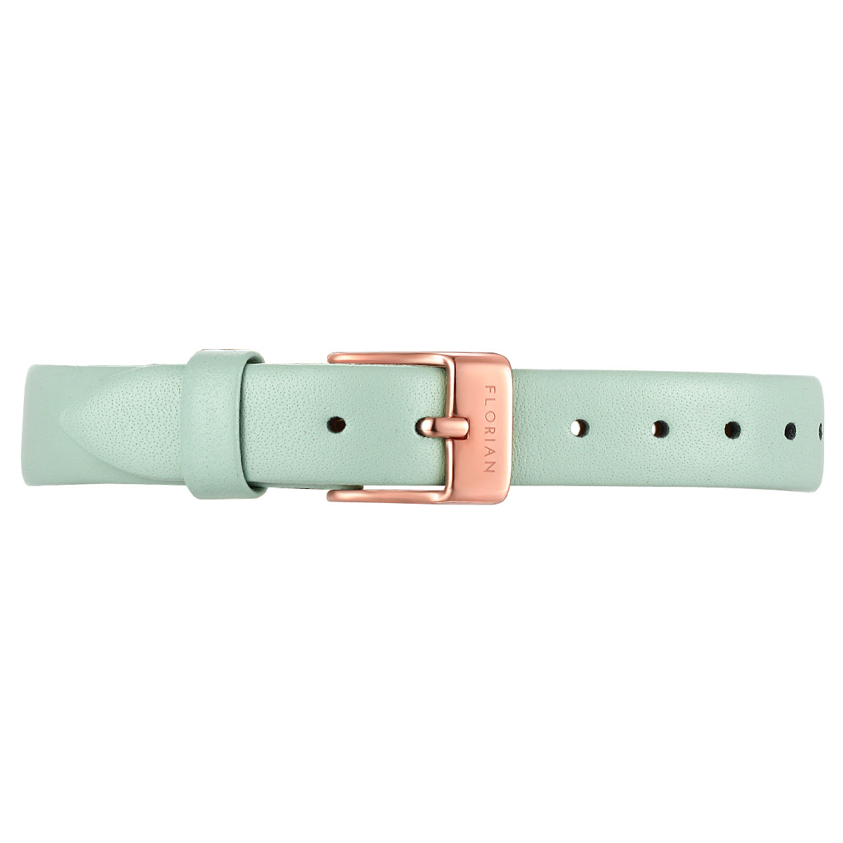 CHRISTIAN DIOR Light Green Patent Leather 14/14mm Watch Strap/Band w DIOR Buckle Christian Dior Pandiora D78-100 Vintage Women main image 2