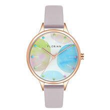 Load image into Gallery viewer, Happy Lady Lollipop Dial Lilac Violet and Rose Gold Watch | 34mm
