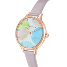 Load image into Gallery viewer, Happy Lady Lollipop Dial Lilac Violet and Rose Gold Watch | 34mm
