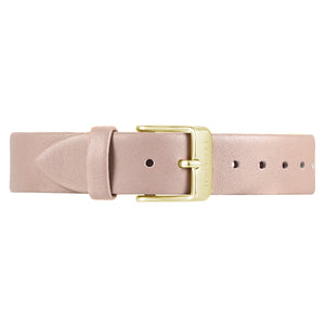 Classic Sea Coral Leather Strap | 16mm