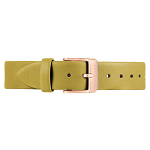 Classic Mustard Beige Leather Strap | 16mm