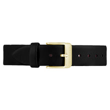 Load image into Gallery viewer, Classic Midnight Black Leather Strap | 16mm
