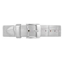 Classic Pearl White Leather Strap | 16mm