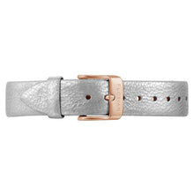 Load image into Gallery viewer, Classic Diamond White Leather Strap | 16mm
