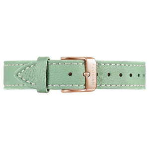 Classic Palm Green Leather Strap | 16mm