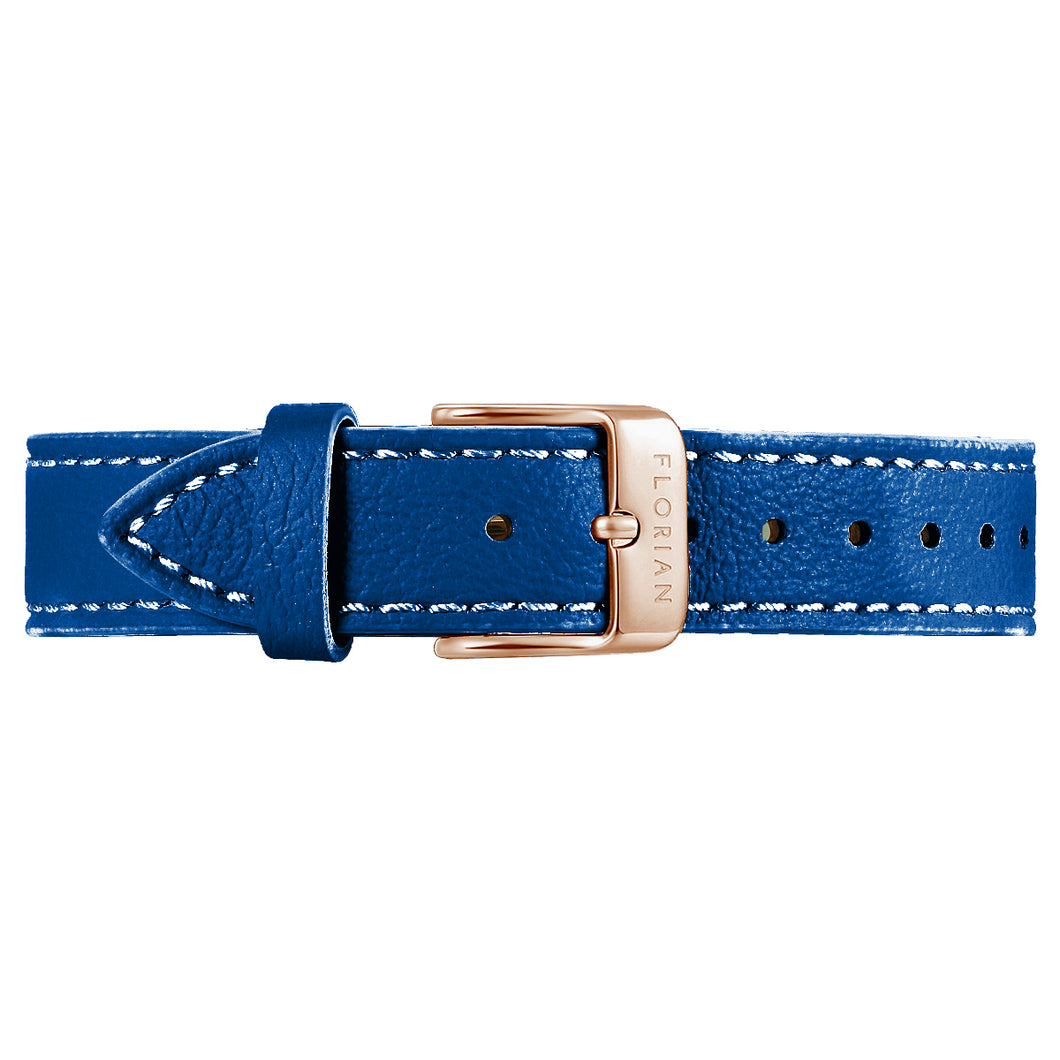 Classic Frenchy Blue Leather Strap | 16mm