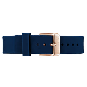 Classic Navy Blue Silicon Strap | 16mm