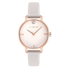 Pure Diamond Snow White and Rose Gold Watch | 30mm