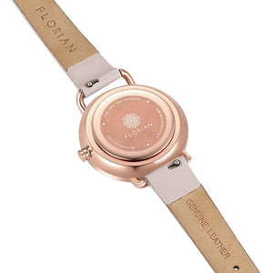 Pure Diamond Snow White and Rose Gold Watch | 30mm