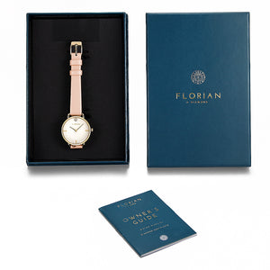Pure Diamond Salmon Pink and Champagne Gold Watch | 30mm