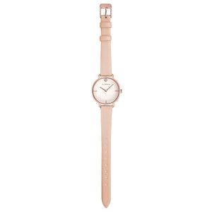 Pure Diamond Salmon Pink and Rose Gold Watch | 30mm
