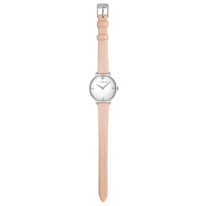 Pure Diamond Salmon Pink and Silver Watch | 30mm