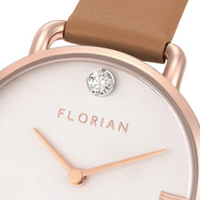 Load image into Gallery viewer, Pure Diamond Tenne Brown and Rose Gold Watch | 30mm
