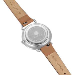 Pure Diamond Tenne Brown and Silver Watch | 30mm