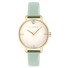 Pure Diamond Pistachio Green and Champagne Gold Watch | 30mm