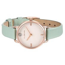 Pure Diamond Pistachio Green and Rose Gold Watch | 30mm