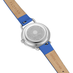 Pure Diamond Dodger Blue and Silver Watch | 30mm