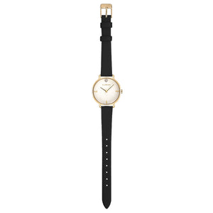 Pure Diamond Midnight Black and Champagne Gold Watch | 30mm