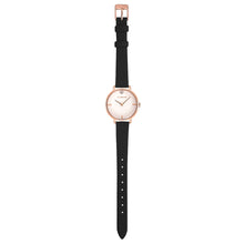 Load image into Gallery viewer, Pure Diamond Midnight Black and Rose Gold Watch | 30mm
