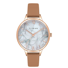 Load image into Gallery viewer, Happy Lady Smoke Dial Tenne Brown and Rose Gold Watch | 34mm
