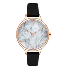 Load image into Gallery viewer, Happy Lady Smoke Dial Midnight Black and Rose Gold Watch | 34mm
