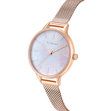 Happy Lady Mirage Dial Rose Gold Mesh Watch | 34mm