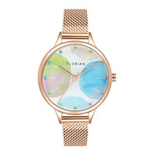 Load image into Gallery viewer, Happy Lady Lollipop Dial Rose Gold Mesh Watch | 34mm
