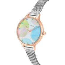 Happy Lady Lollipop Dial Silver and Rose Gold Mesh Watch | 34mm