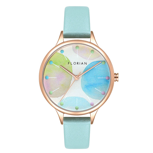 Happy Lady Lollipop Dial Pistachio Green and Rose Gold Watch | 34mm