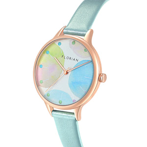 Happy Lady Lollipop Dial Pistachio Green and Rose Gold Watch | 34mm