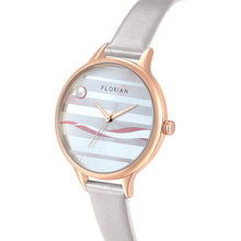 Load image into Gallery viewer, Happy Lady La Mer Dial Snow White and Rose Gold Watch | 34mm
