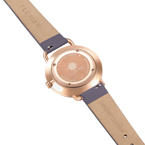 Pure Diamond Lilac Violet and Rose Gold Watch | 36mm